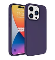 Coverzone iPhone 15 Pro Max ?le Uyumlu K?l?f Z-Mara Lansman Vieri Tam Koruma Arka Kapak Kamera Koruma �?k?nt?l? P�r�zs�z Y�zey Derin Mor