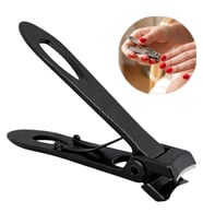 Sunup SN-29305 Profesyonel Ergonomik El Tırnak Makası 70Mm Paslanmaz Çelik Siyah Mat Renk