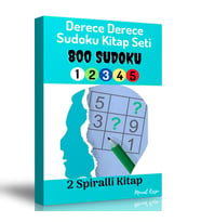 Dereceli Sudoku Kitap Seti (2 Spiralli Kitap)