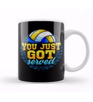 You Just Got Served Volleyball Player Serve Pun Kupa Bardak Porselen