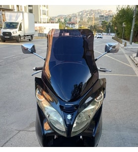 MOTOCAM Suzuki Burgman 400 K7 Ön Cam 2007-2015 Model 70cm Siyah Renkli 4mm