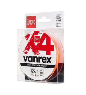 Lucky John Vanrex X4 Pe Örgü Fluo Turuncu 125M 0,10MM İP MİSİNA
