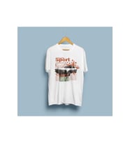 Oversize Muscle Car Tasarım Unisex T-shirt (Beyaz)