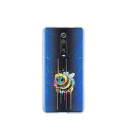 Redmi K20 ile uyumlu Splash arı tasarımlı şeffaf silikon kılıf