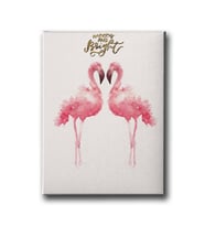 Flamingo Watercolor Canvas Tablo MİND356