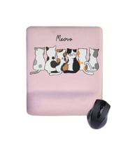 Kedi Dikdörtgen Bilek Destekli Mouse Pad