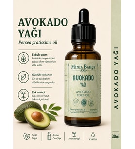 Avokado Yağı – 30 ml Soğuk Sıkım Sabit Yağ