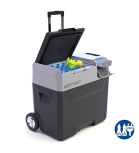 Acopower PX50 12/24/220Volt 50Litre Kompresörlü Tekerlekli Outdoor Oto Buzdolabı (Akü Dahil Değildir)