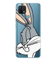 Oppo A15 / A15S Uyumlu Bugs Bunny Desenli Şeffaf Telefon Kılıfı