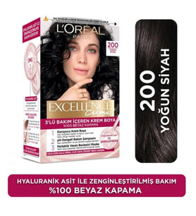 Loreal Excellence Creme Saç Boyası 200 Yoğun Siyah
