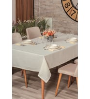 Cotton Box  Plain Krem 155x220 Masa Örtüsü