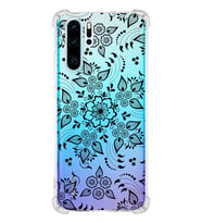 Huawei P30 Pro  Köşe Korumalı Antişok Kapak Nostalji Desen Tasarımlı Şeffaf  Kılıf