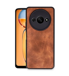 Xiaomi Redmi A3 4g Kılıf Aras Deri Kapak - Taba