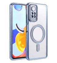 Redmi Note 12 Pro 4G Joke Simli Magneticsafe Kılıf - Mavi