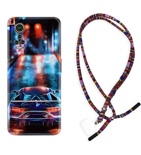General Mobile GM 21 Pro GM 22 Pro Plus Kılıf Boyun Asklı Rasta Silikon Neon Cars 1724