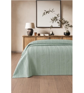 Royam Mevsim Home %100 Pamuk Tek Kişilik Waffle Desenli Yatak Örtüsü Pike 160 x 240