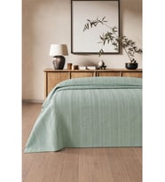 Royam Mevsim Home %100 Pamuk Tek Kişilik Waffle Desenli Yatak Örtüsü Pike 160 x 240