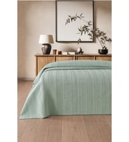Royam Mevsim Home %100 Pamuk Tek Kişilik Waffle Desenli Yatak Örtüsü Pike 160 x 240
