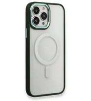 Newface Apple iPhone 14 Pro Kılıf Room Magneticsafe Silikon - Köknar Yeşili