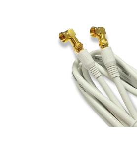 electroon 5Metre 2x 90Derece Gold F Konnektörlü Anten Kablosu