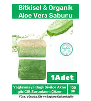 Özel %100 Doğal Koku Yüz Cilt Beyazlatıcı Organik Nemlendirici Kabak Lifli Aloe Vera Sabunu 1 Adet
