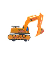 Minik Mühendislerin Yeni Aracı: Sürtmeli İnşaat Makinası Kepçe 20cm (Sarı)