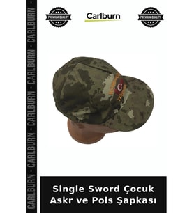 Single Sword Çocuk Askr ve Pols Şapkası Renkli Kep Parti Kepi Günlük Başlık