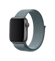 BİPOWER Apple Watch 42-44 mm KRD3 Hasır Kordon Buz Mavisi