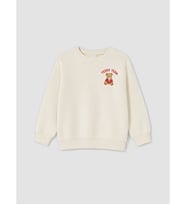 LCW Kids Ekru Baskılı Kız Çocuk Sweatshirt