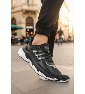 Enoch Erkek Racing Detaylı Yüksek Tabanlı Ortopedik Günlük Spor Ayakkabı Sneaker