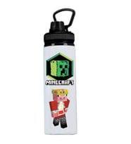 Minecrafttt Baskılı Metal Suluk 800ml.