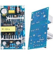 220VAC-12VDC 6A SMPS (Anahtarlamalı Güç Kaynağı) Kartı-70W (Şeffaf)
