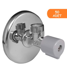 50 Adet ECA Filitreli Ara Musluk Rozetli 102111526 (Krom)