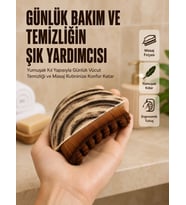 Mey İthalat® Banyo Fırçası Yumuşak Kıllı Ergonomik Vücut Temizleme Fırçası