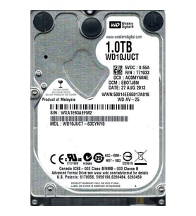 WD 1 TB 2.5" WD10JUCT Hard Disk