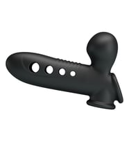 OdinsShop Hava Yastıklı Premium Siyahi Rengi Silikon Penis Kılıfı