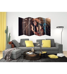 KIZILDERİLİ KADIN SANATSAL MDF TABLO-1144 MODEL-B