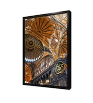 Ayasofya İç Mekan Çekim Çerçeveli Mdf Tablo