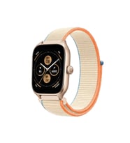 Uray store Watch 22mm Hasırlı Cırtcırtlı Kordon - Krem