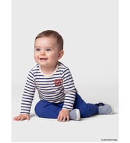 LCW baby Lacivert Beli Lastikli Erkek Bebek Jogger Eşofman Altı