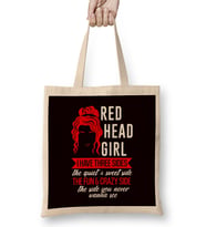 Redhead Girl Ginger Red Orange Hair Haired Irish Red Head Bez Çanta Uzun Saplı