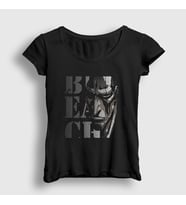 Presmono Kadın Siyah Zaraki Kenpachi Anime Bleach T-Shirt 128583tt