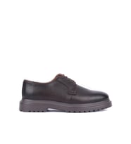 Shoetyle - Kahverengi Deri Bağcıklı Erkek Klasik Ayakkabı 250-2013