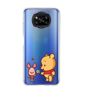 Poco X3 Pro / X3 NFC Uyumlu Pooh & Piglet Tasarımlı Şeffaf Telefon Kılıfı