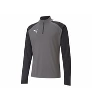 Puma Teamliga 1 4 Zip Top Erkek Futbol Antrenman Uzun Kollu Tişört 65723613 Gri