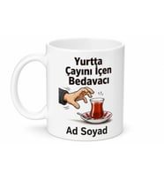 Yurtta Oda Arkadaşının Çayını İçen Bedavacı Esprili Kupa Bardak Hediye