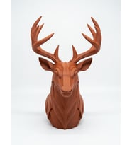 MYCRAFT3D Geometrik Geyik Büst Heykel 3D Baskı Pla Modern Dekoratif Obje 25X15 cm Masaüstü Ev Ofis Dekoru