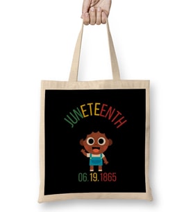 KIDS juneteenth juneteenth juneteenth 2021 1865 Bez Çanta Uzun Saplı