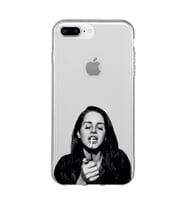 Iphone 7 Plus / 8 Plus Uyumlu Lana Del Rey Desenli Şeffaf Telefon Kılıfı