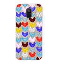PrintiFy Samsung Galaxy A6 Plus 2018 ile Uyumlu 1mm Slim Fit Water Color 1 Baskılı Şeffaf  Kılıf
